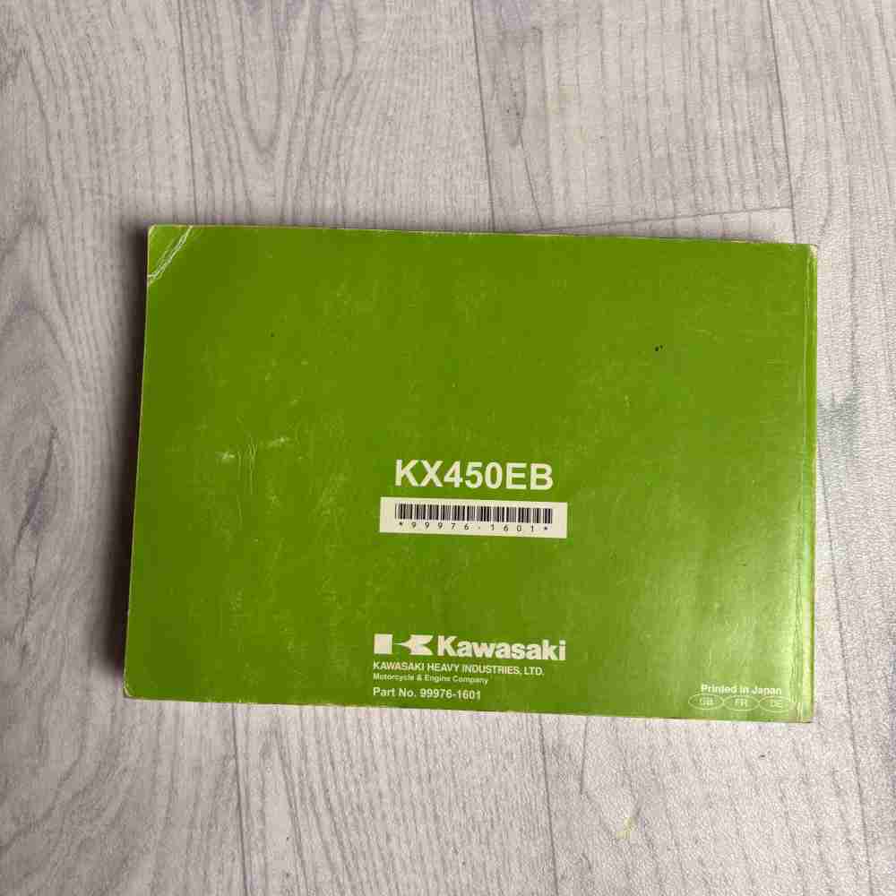 Kawasaki KX450F KX450EB 2001 99976-1601 Motorrad-Handbuch gebraucht