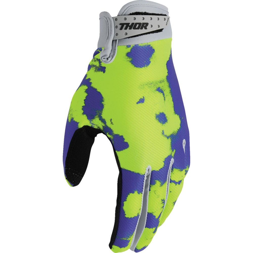 THOR Launchmode Bleach Handschuhe grau/acid neon gelb