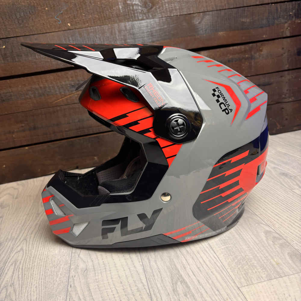 FLY Formula CP Slice Motocross Helm blau grau rot schwarz B-WARE FLY Formula CP Slice Motocross Helm blau grau rot schwarz B-WARE