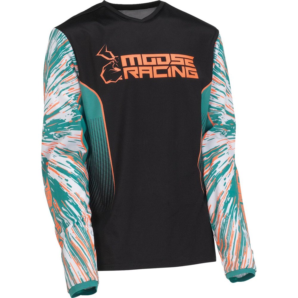 MOOSE RACING Agroid Youth Kinder Jersey  teal orange schwarz