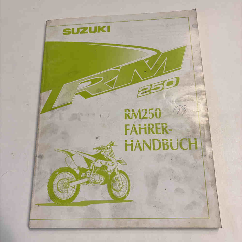 SUZUKI RM 250 1999 99011-37E53-01K Motorrad-Handbuch gebraucht