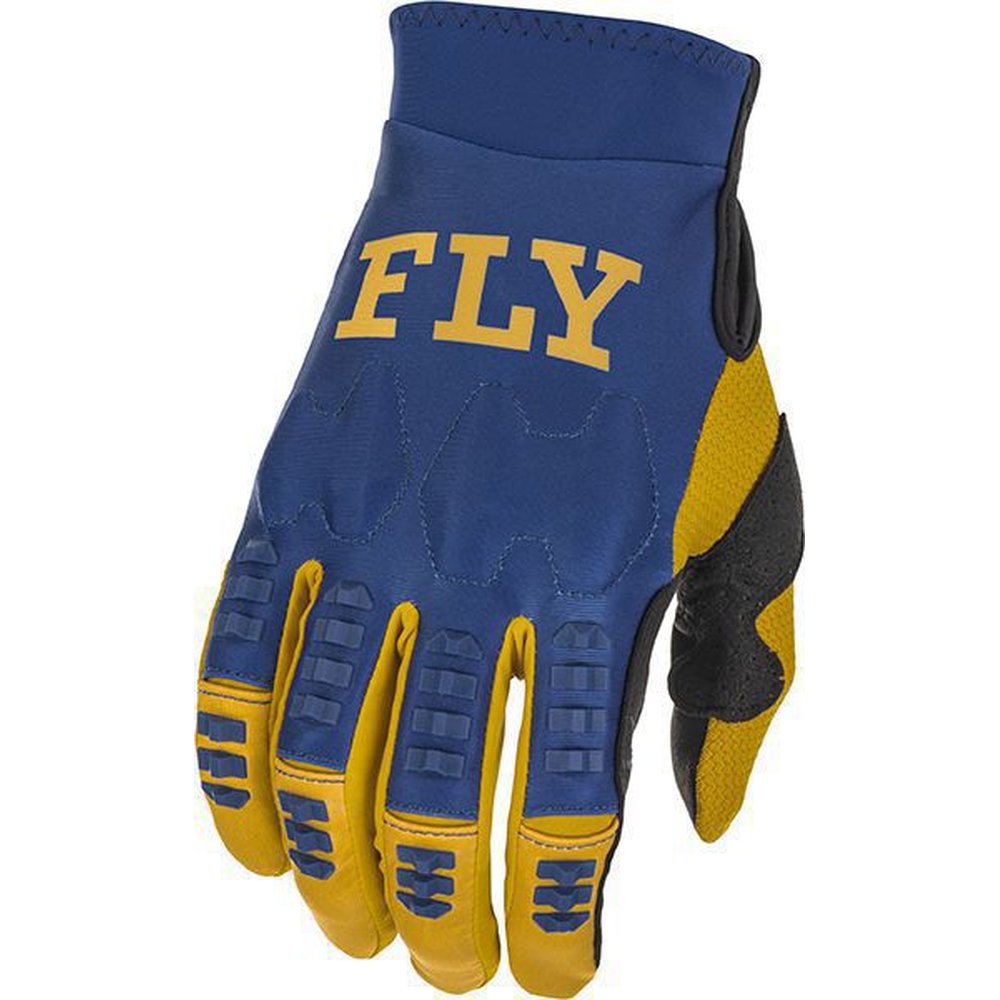 FLY Evolution MX MTB Handschuhe blau weiss gold