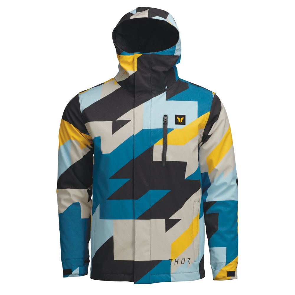 THOR Brave Tour Offroad Jacke blau gelb