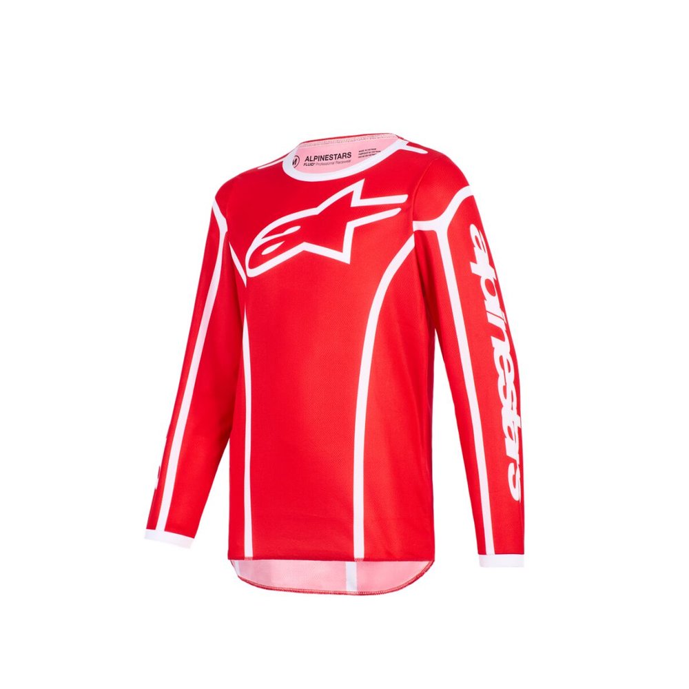 ALPINESTARS Fluid Apex Youth Kinder Jersey rot/weiss