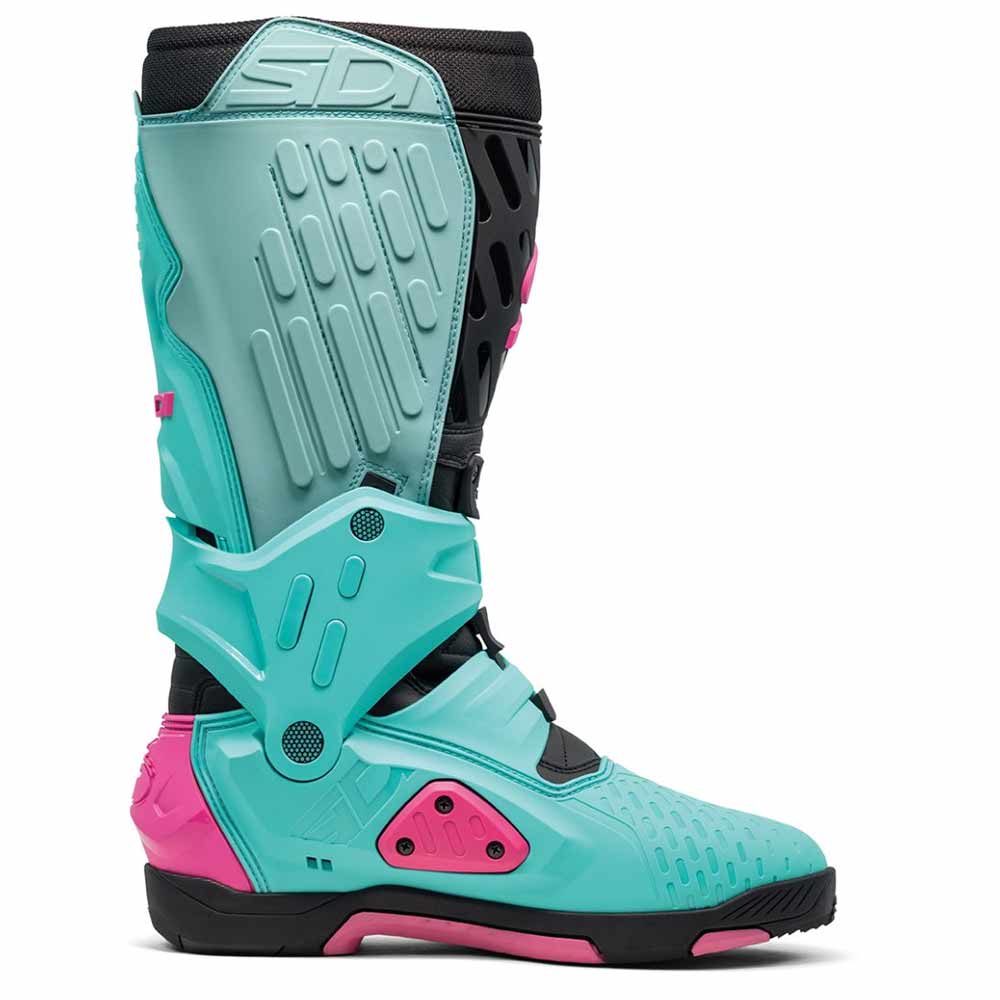 SIDI Crossair Motocross Stiefel mint schwarz pink