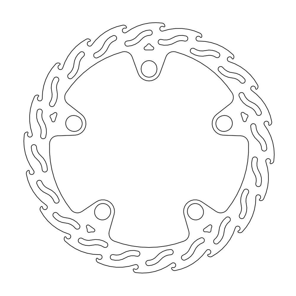 MOTO-MASTER Bremsscheibe Flame vorne LEvorne