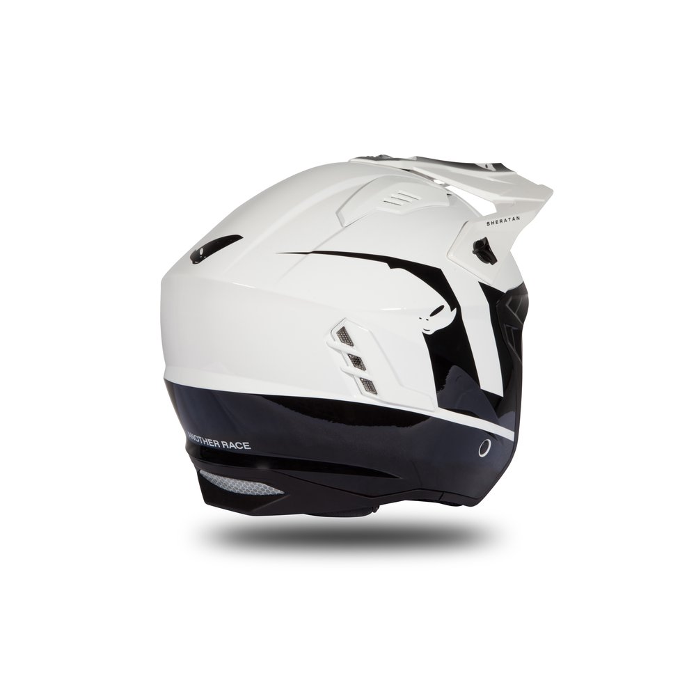 UFO Sheratan Trail Jet Helm weiss schwarz glossy UFO Sheratan Trail Jet Helm weiss schwarz glossy