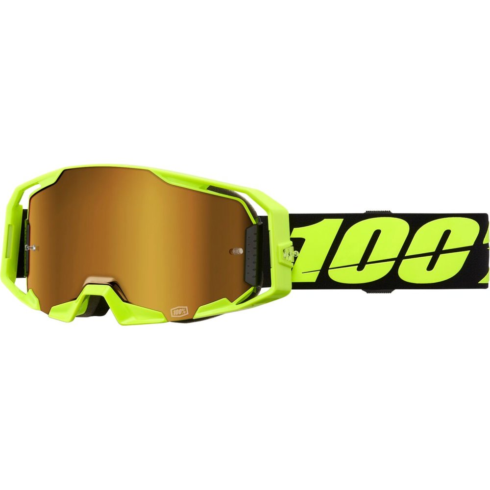 100% ARmatic Brille neon gelb gold verspiegelt