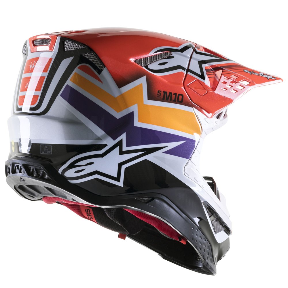 ALPINESTARS Supertech M10 TLD Edition 23 Motocross Helm rot