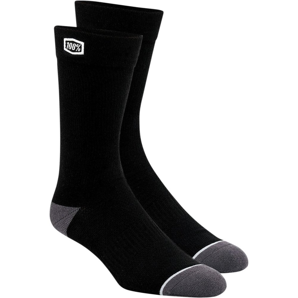 100% Solid Socken schwarz