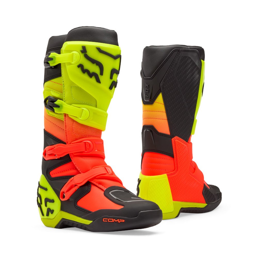 FOX COMP BOOT Motocross Stiefel Open Orange