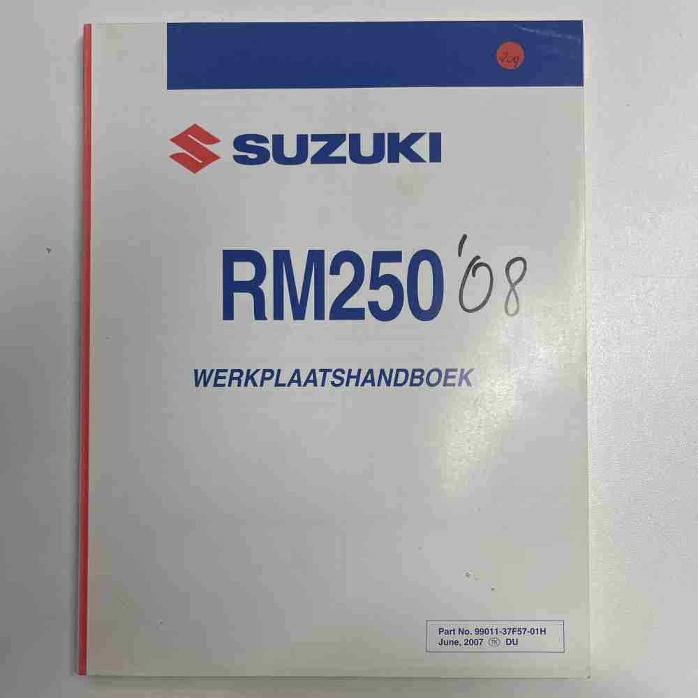 SUZUKI RM250 2008 99011-37F57-01H Motorrad-Handbuch gebraucht