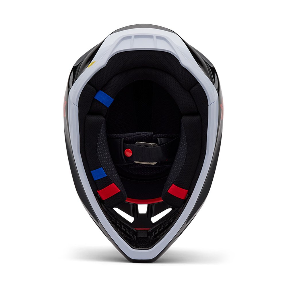 FOX V3 DIVIDER Motocross Helm Schwarz