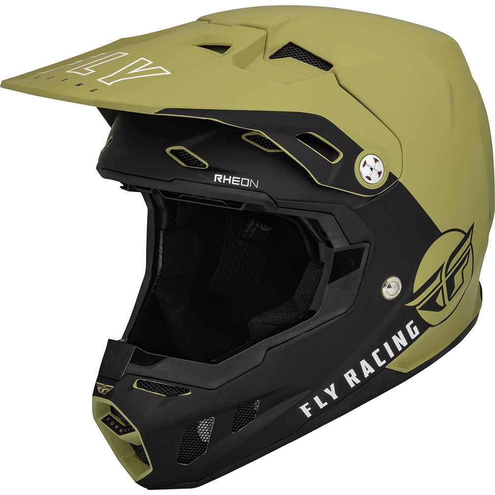 FLY Formula CC Centrum Motocross Helm oliv grün schwarz