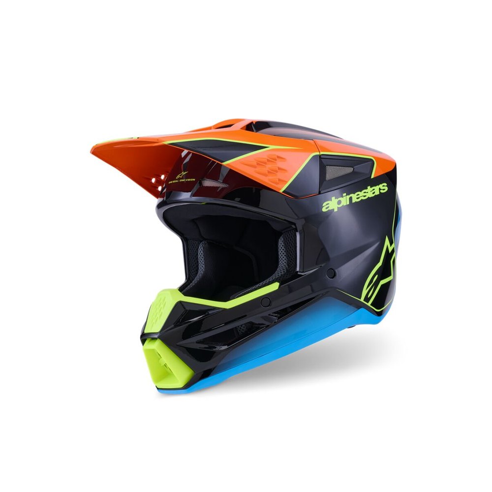 ALPINESTARS Supertech M3 Fray Motocross Helm schwarz/orange/gelb