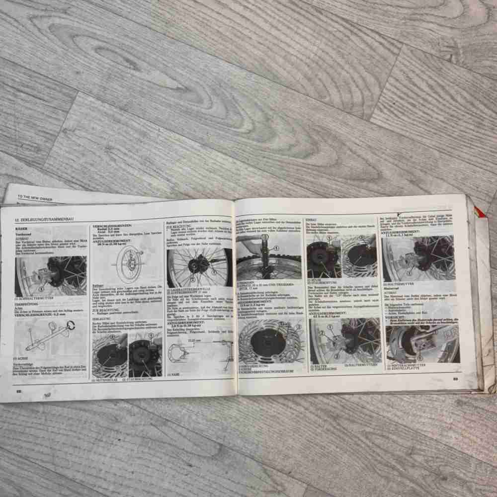HONDA CR 500 R 1987 Original OEM 00X36-ML3-8201 36ML3820 Motorrad-Handbuch gebraucht
