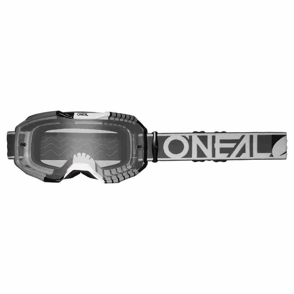 ONEAL B-10 Duplex Brille grau weiss schwarz - klar