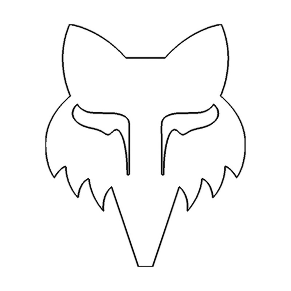 FOX FOX HEAD 2.5" - DIE CUT VINYL Weiss