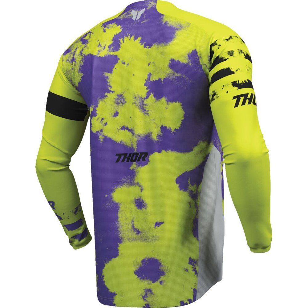 THOR Launchmode Bleach Jersey grau/acid neon gelb THOR Launchmode Bleach Jersey grau/acid neon gelb