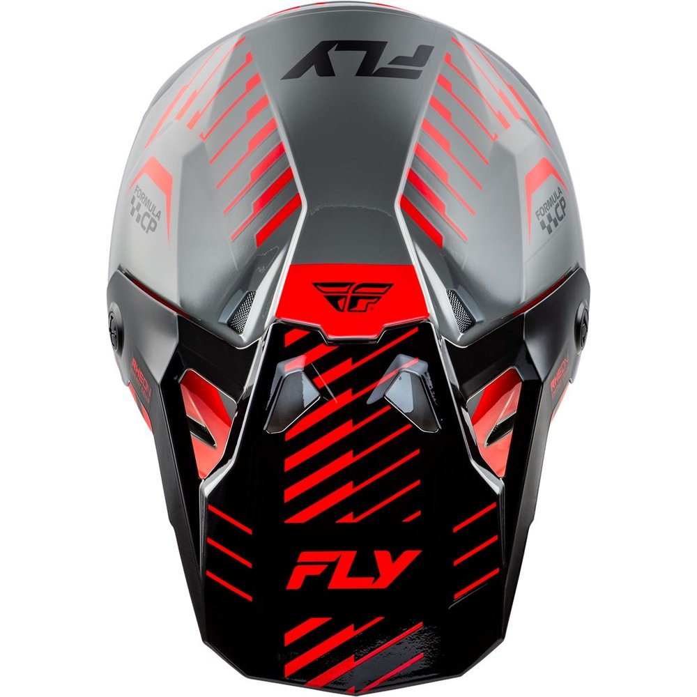 FLY Formula Cp Motocross Helm Slice grau-rot-schwarz FLY Formula Cp Motocross Helm Slice grau-rot-schwarz