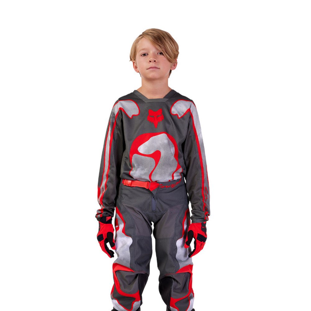 FOX YTH 180 ATLAS JERSEY für Kinder Grau/Red