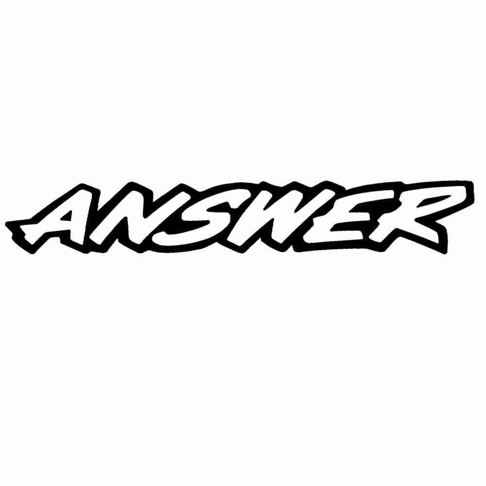 ANSWER Die-Cut Aufkleber Sticker 2er Pack 25cm