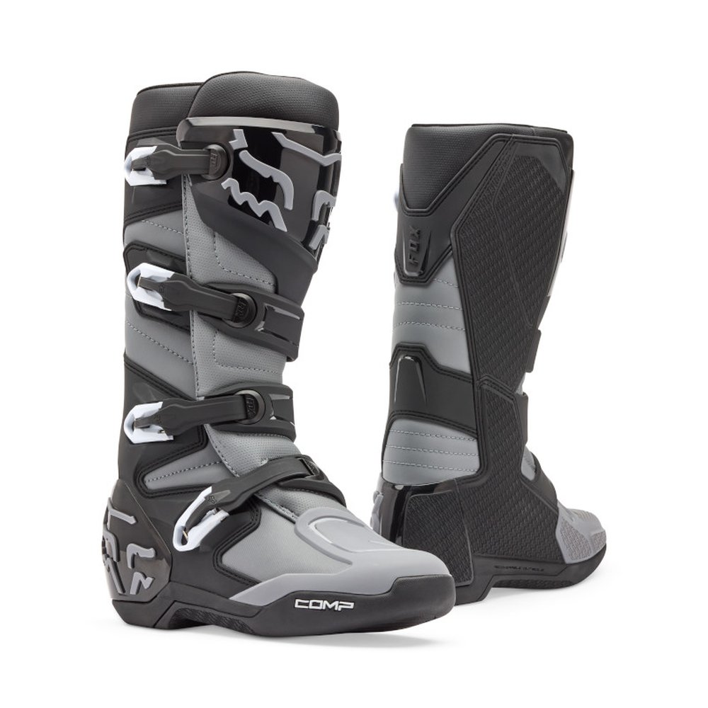 FOX COMP BOOT Motocross Stiefel Schwarz/Grau