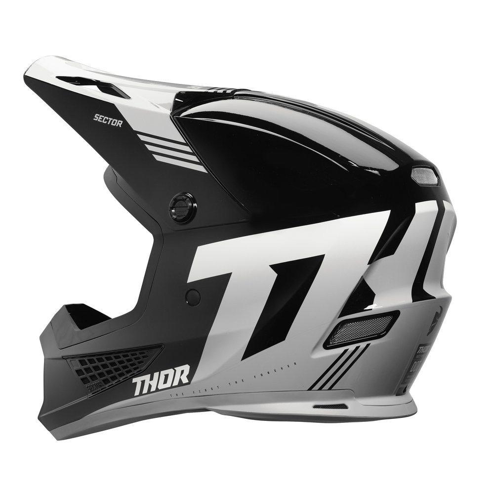 THOR Sector 2 Carv Motocross Helm schwarz weiss