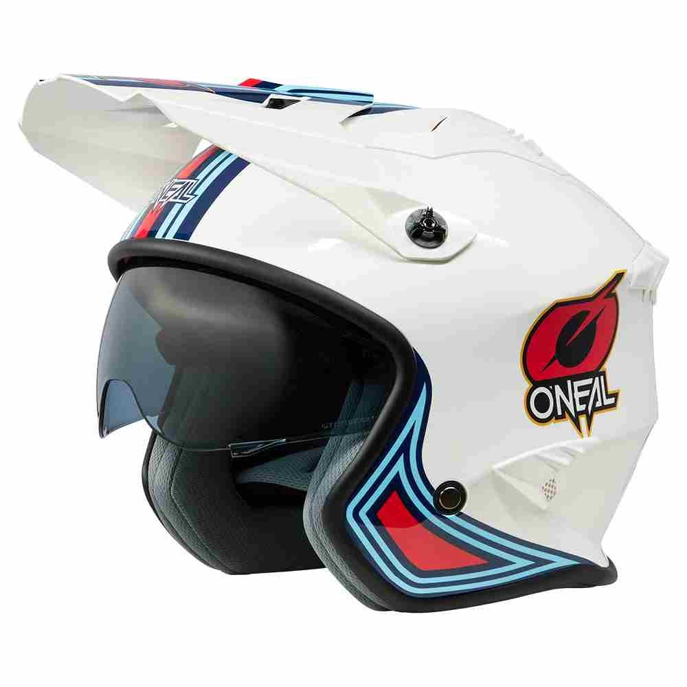 ONEAL Volt MN1 Trial Motorrad Helm weiss rot blau
