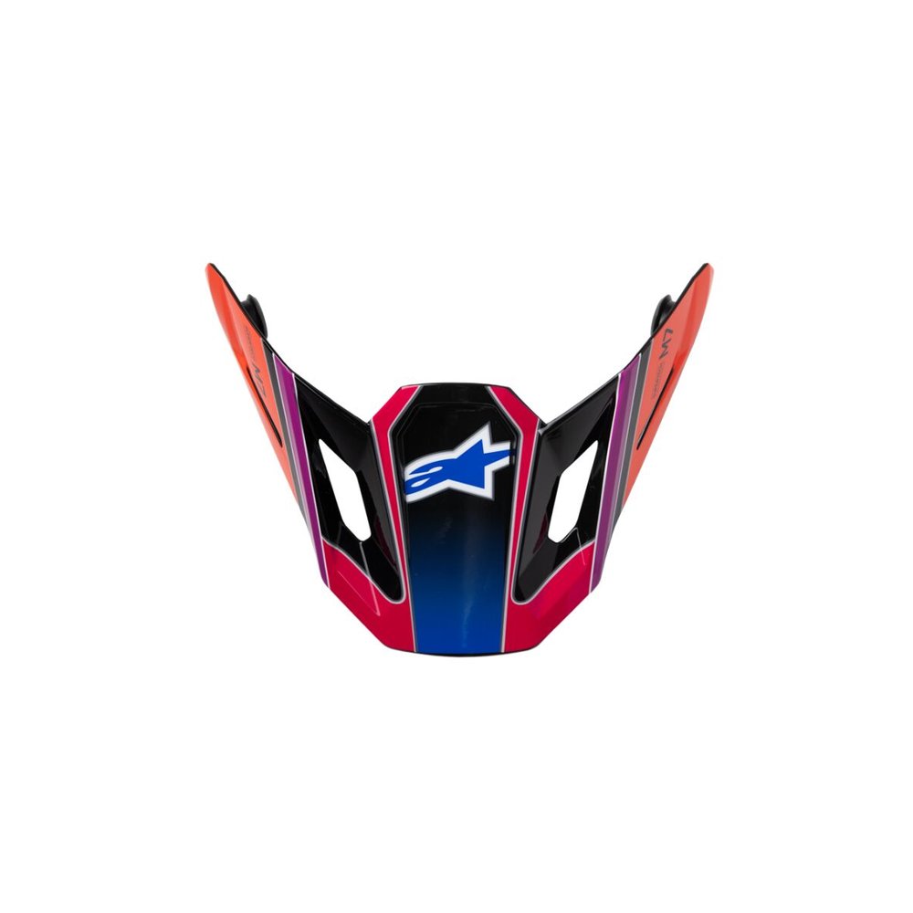 ALPINESTARS Ersatz Helmschirm für SM7 Fuse blau/lila/pink