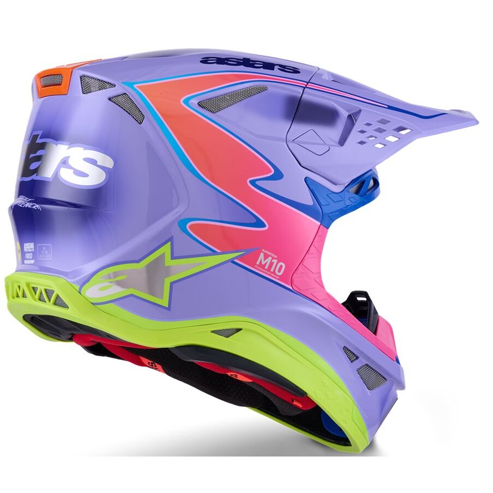 ALPINESTARS Supertech M10 Jett Lawrence Motocross Helm lila/pink
