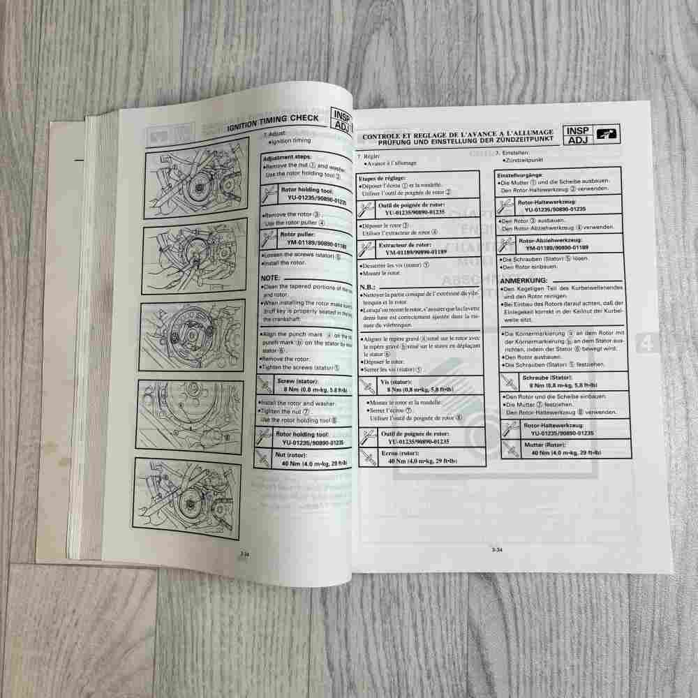 YAMAHA YZ 80 (G)/LC & YZ 80 LW (G) 1995 4ES-28199-82 Motorrad-Handbuch gebraucht