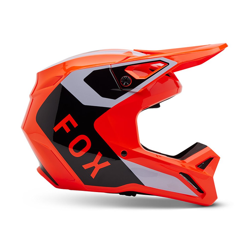 FOX V1 LEAN HELMET Motocross Helm Neon Orange