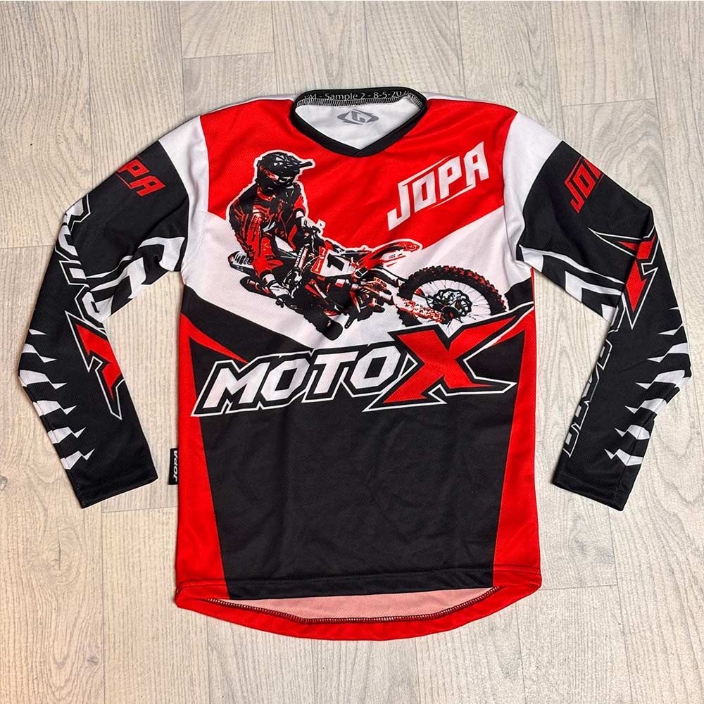 JOPA MX Youth Shirt Kinder Jersey schwarz rot