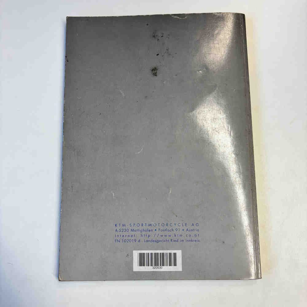 KTM 400/620 SX/SC/EGS 1998 320530 Motorrad-Handbuch gebraucht