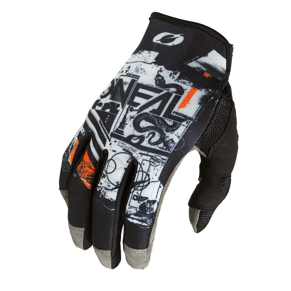 ONEAL Mayhem Scarz V.22 MX MTB Handschuh schwarz grau orange