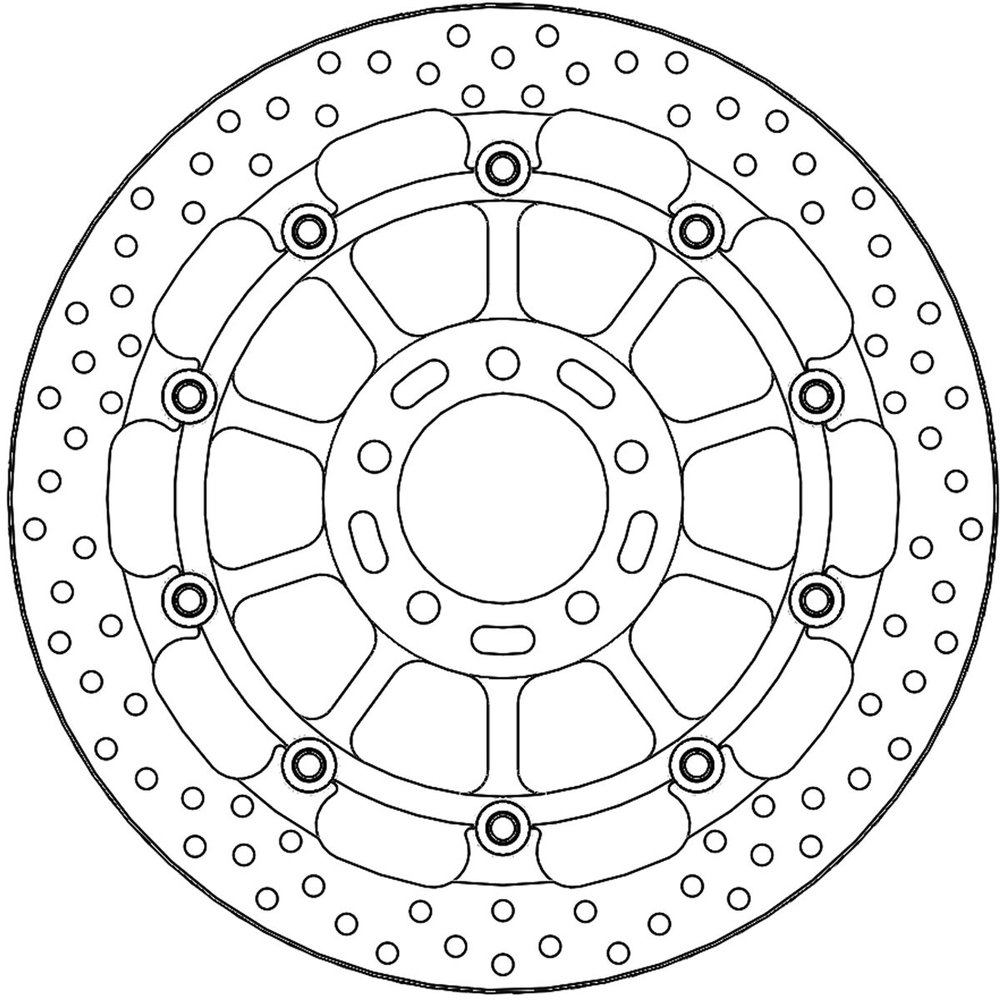 MOTO-MASTER Bremsscheibe Halo vorne