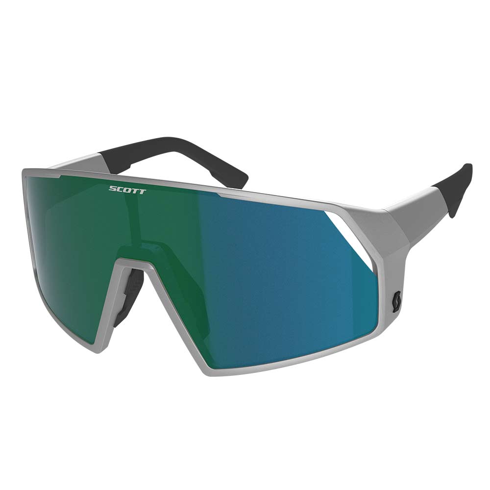 SCOTT Pro Shield Supersonic Edition Sonnenbrille silber grün verspiegelt