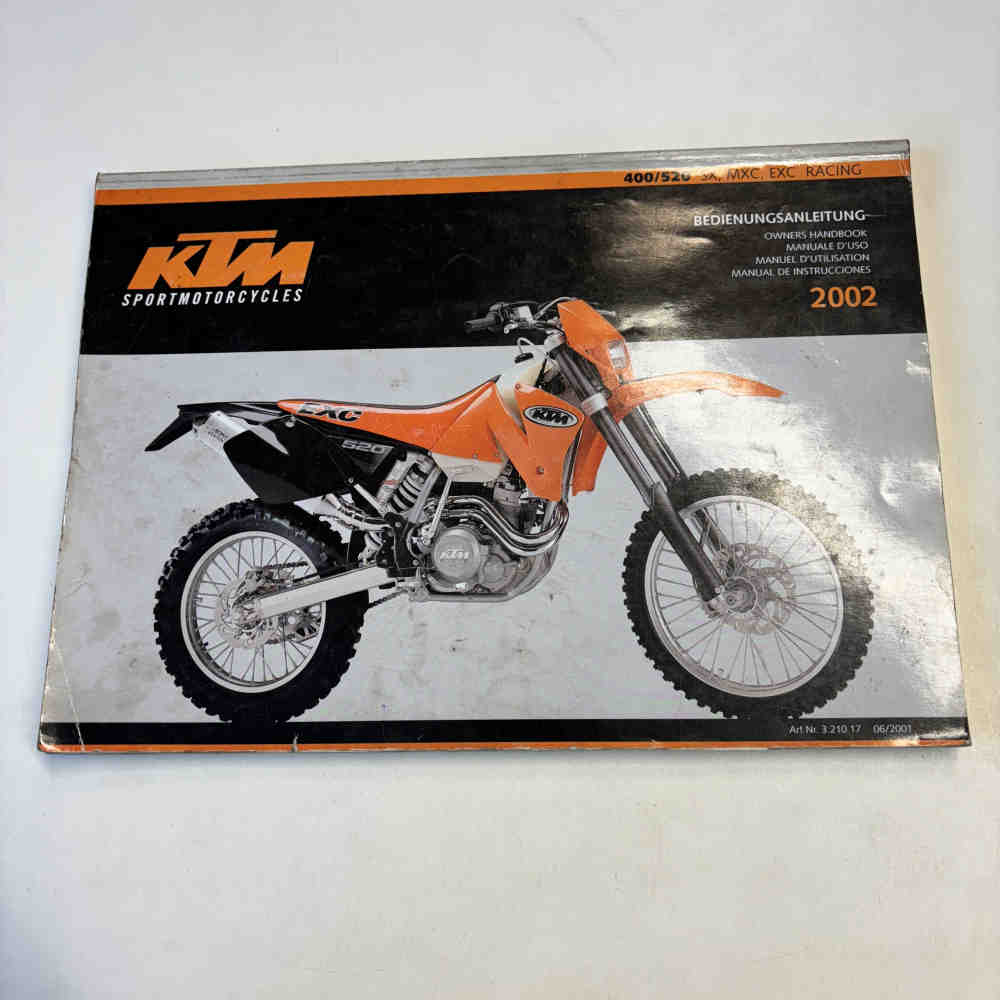 KTM 400/520 SX/MXC/EXC Racing 2002 321017 Motorrad-Handbuch gebraucht
