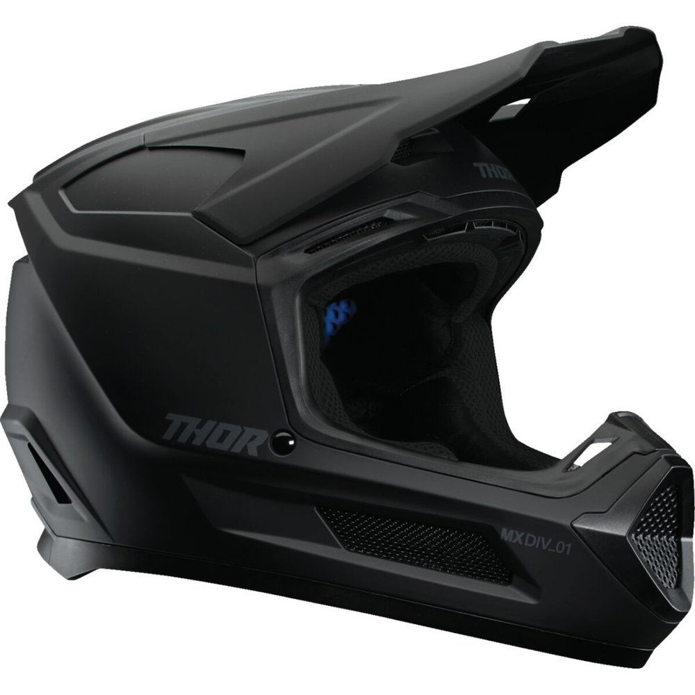 THOR Fleet Kinder Motocross Helm Blackout schwarz