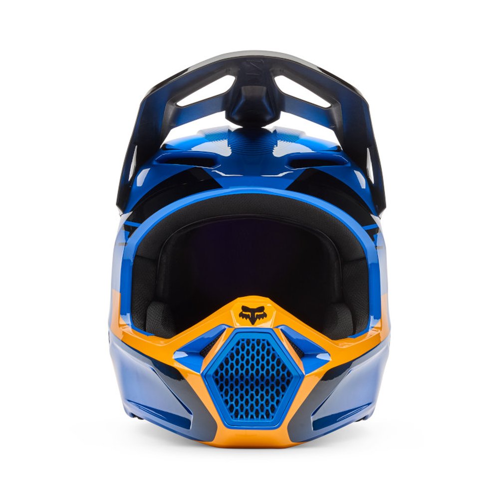 FOX V1 COLLECT Motocross Helm Blau