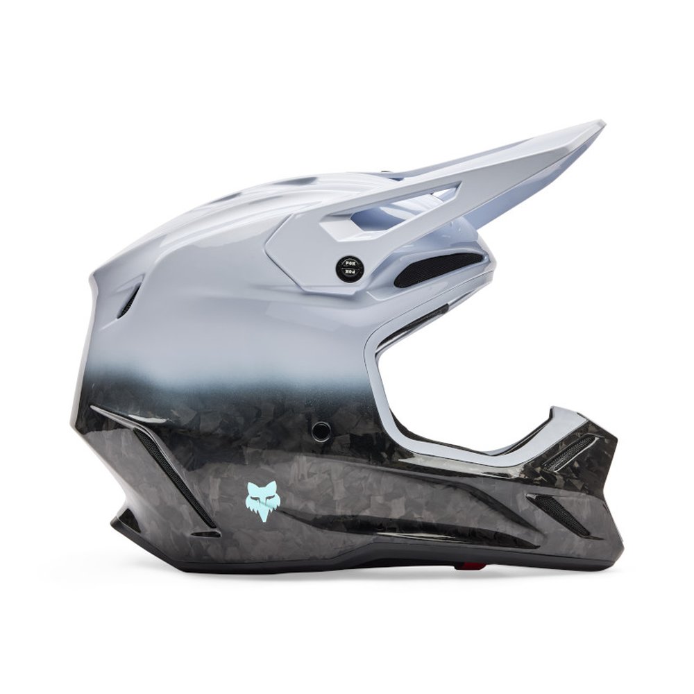 FOX V3 RS GHOST Motocross Helm Weiss
