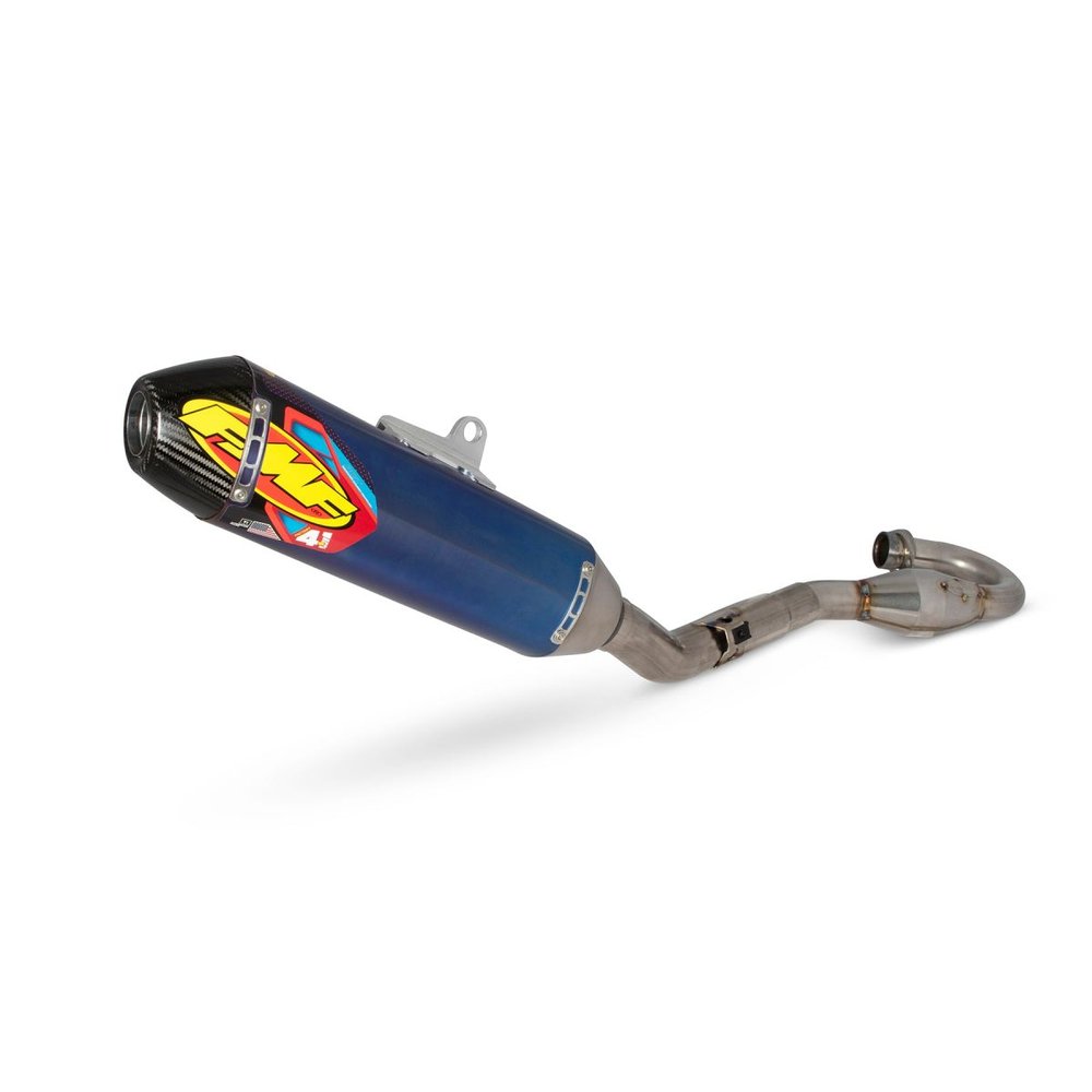 FMF Factory 4.1 RCT Endschalldämpfer Titan blau eloxiert + MegaBomb Krümmer Husqvarna Honda CRF 250 R