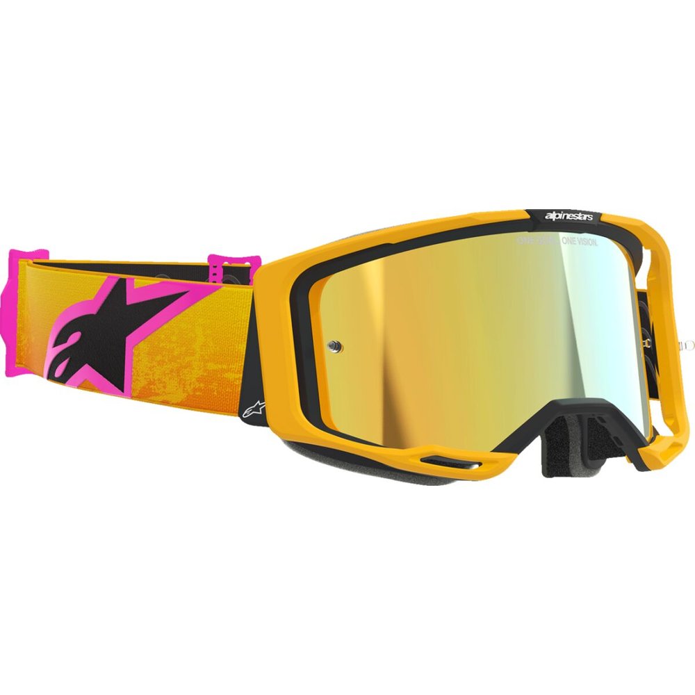 ALPINESTARS Vision 8 Corp Brille orange/gelb/pink verspiegelt-gold