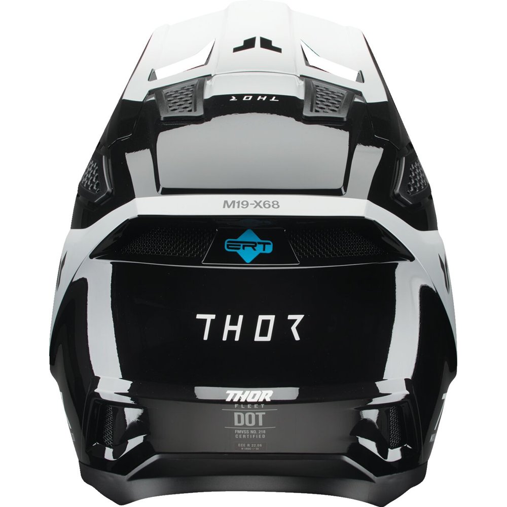THOR Fleet Motocross Helm Storm schwarz weiss