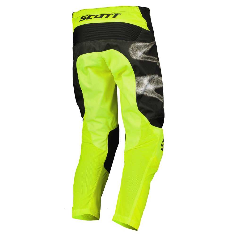 SCOTT Motocross Hose Evo Dirt caviar schwarz/safety gelb SCOTT Motocross Hose Evo Dirt caviar schwarz/safety gelb