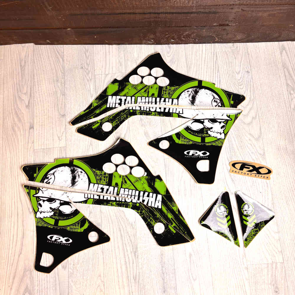 FACTORY EFFEX Full Metal Mulisha Dekor-Satz Aufkleber passend für Kawasaki KX 250 F 09-12