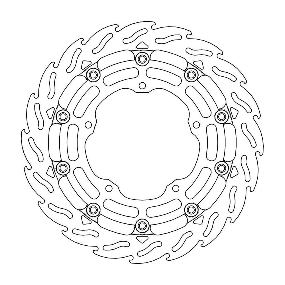 MOTO-MASTER Bremsscheibe Flame vorne L