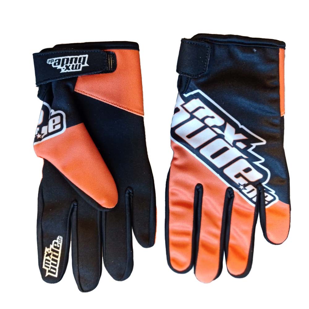 MX-BUDE MX-1 Handschuhe schwarz orange