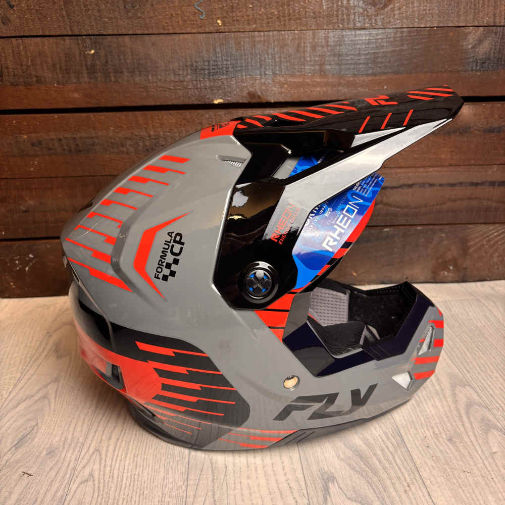 FLY Formula CP Slice Motocross Helm blau grau rot schwarz B-WARE FLY Formula CP Slice Motocross Helm blau grau rot schwarz B-WARE
